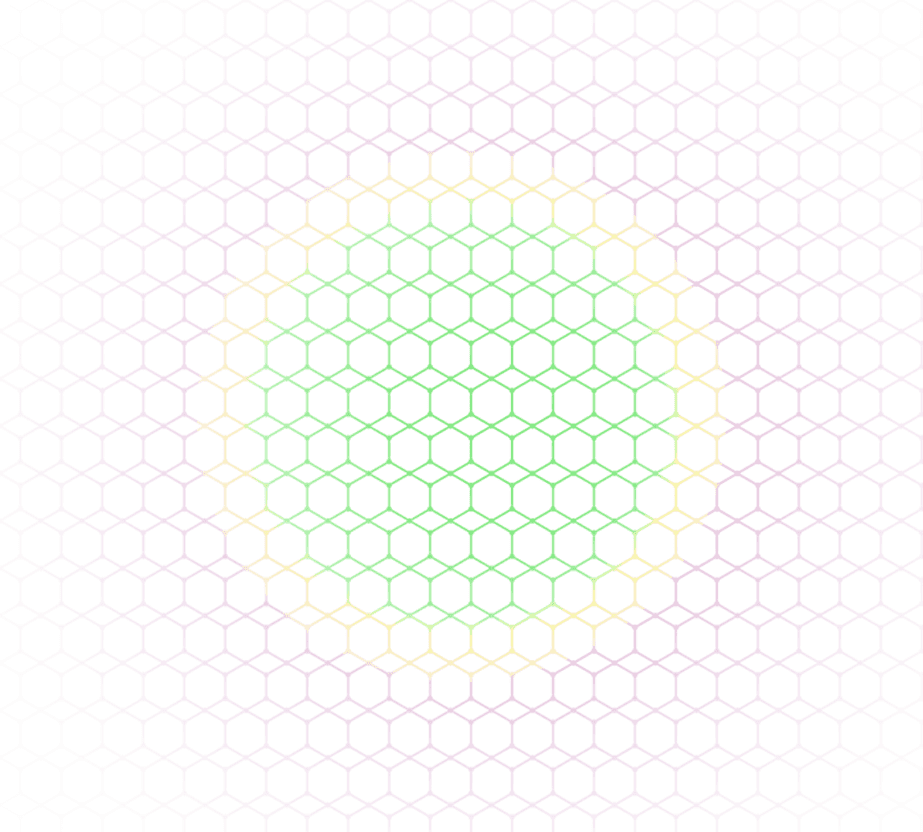 Fundo com colmeias coloridas